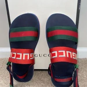 Gucci | Shoes | Gucci Ns Nylon Poppy Sandals From Saks Fifth  display picture 2